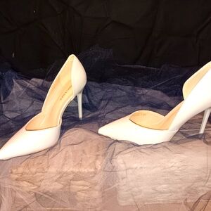 2in, Pointed Heel, Off White